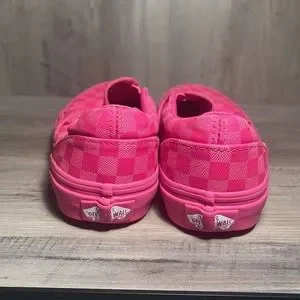 HOT Vans Shoes Pink Checkered Vans Shoes Used Pink Vans
